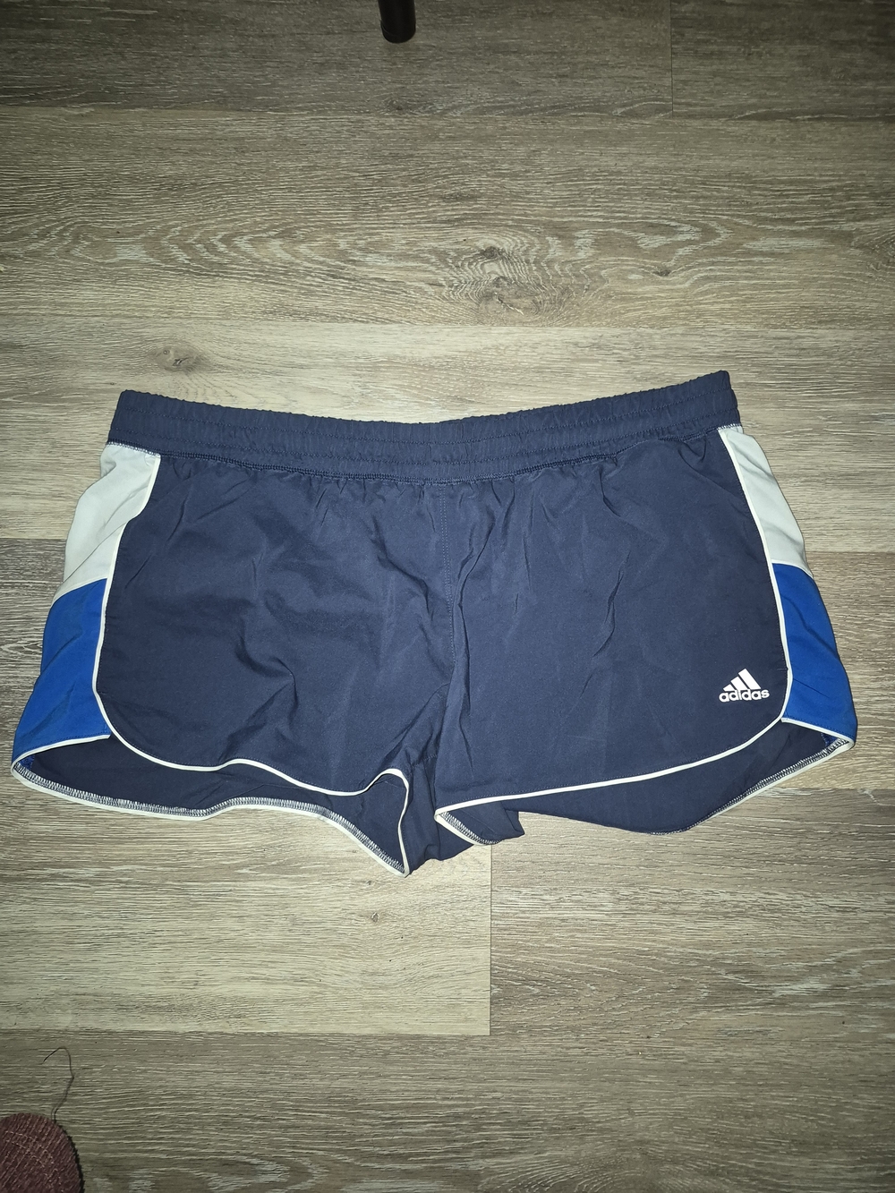 adidas Navy Athletic Shorts with Elastic Waistband